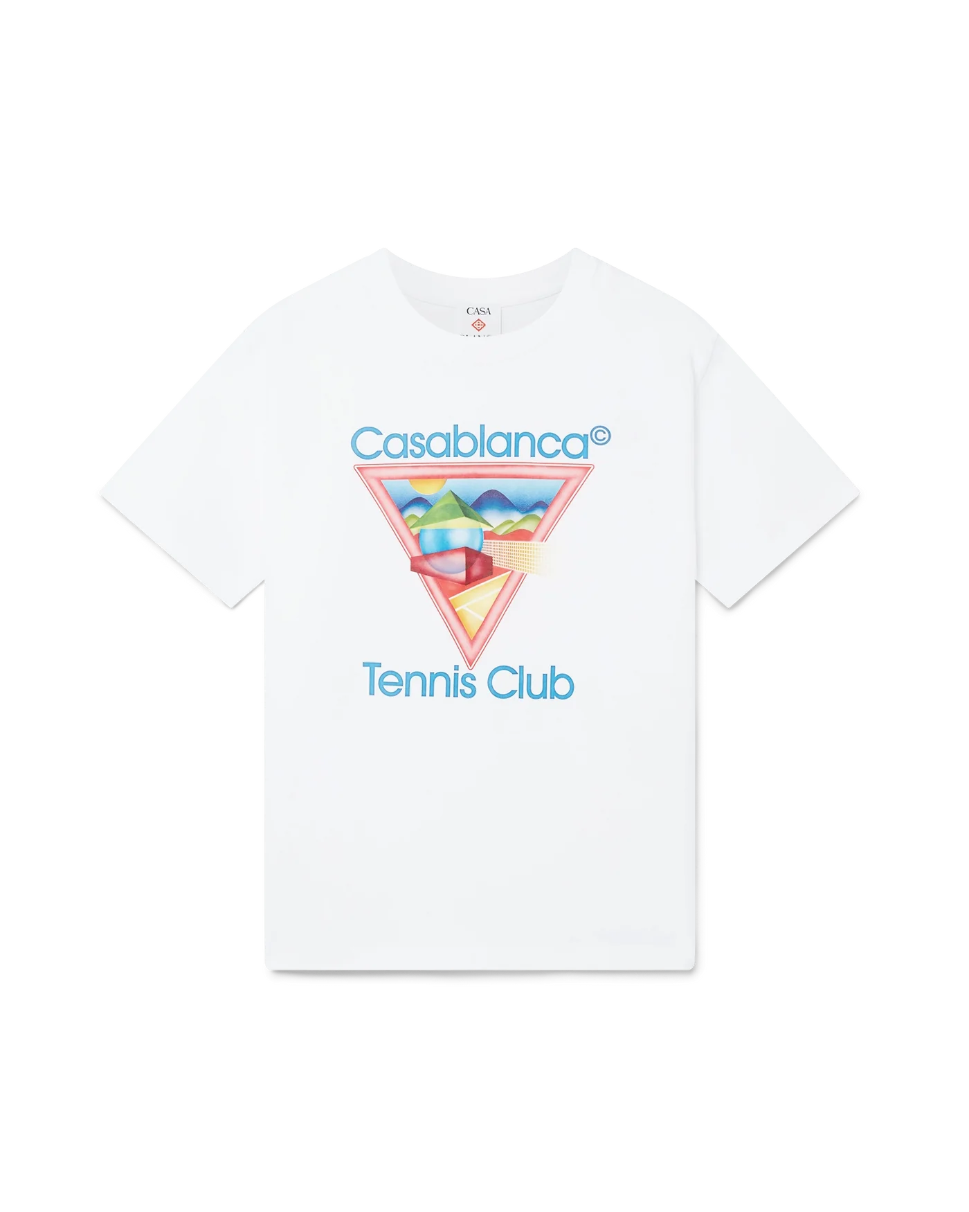 Casablanca : Tennis Club Icon T-Shirt Blanc