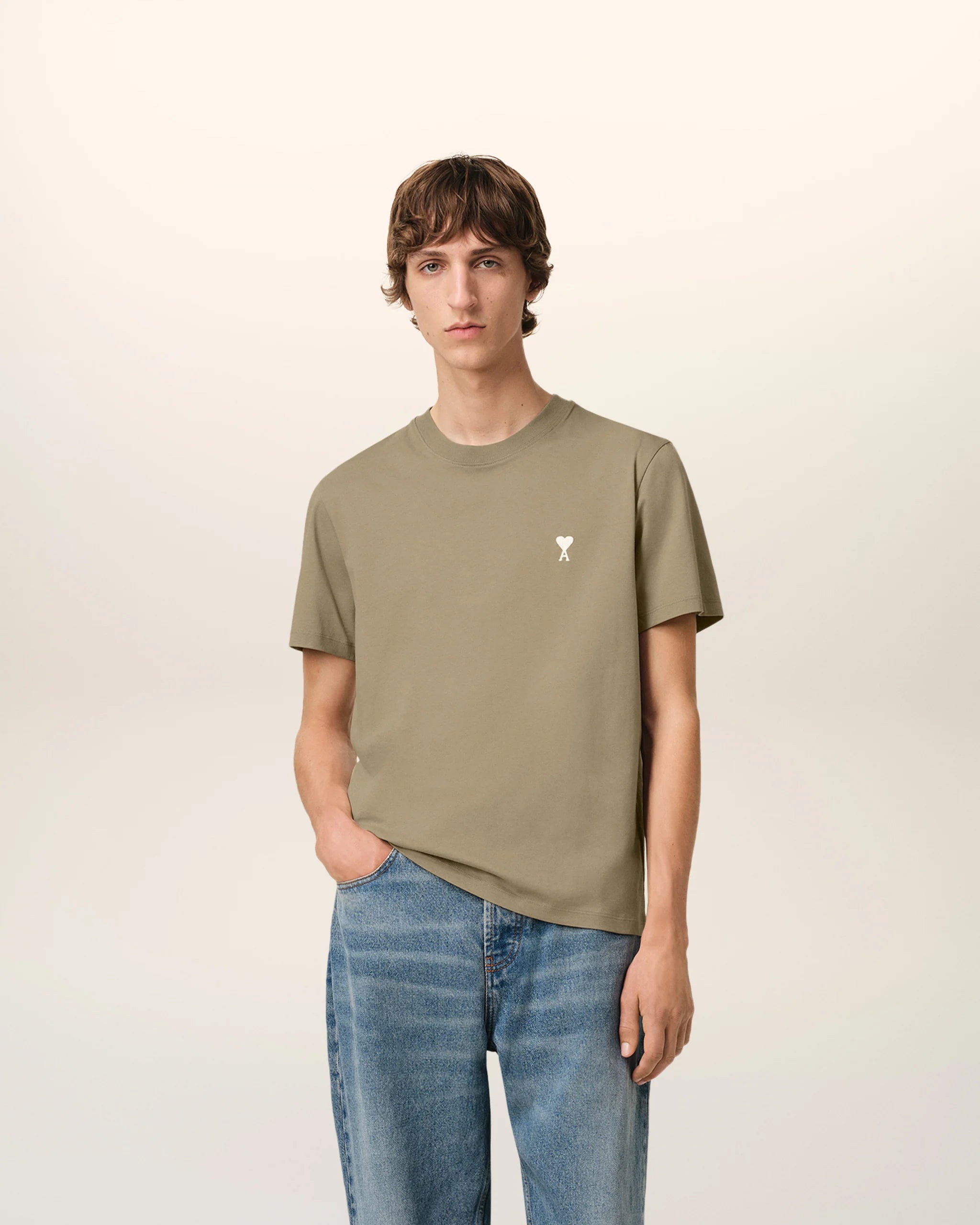 ami : T-Shirt Vert Ami de Coeur En Coton