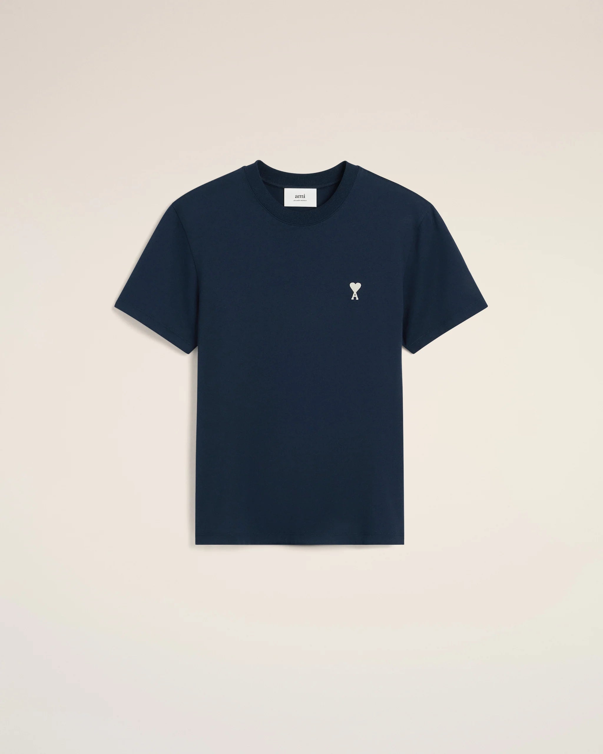 ami : T-Shirt Bleu Marine Ami de Coeur En Coton