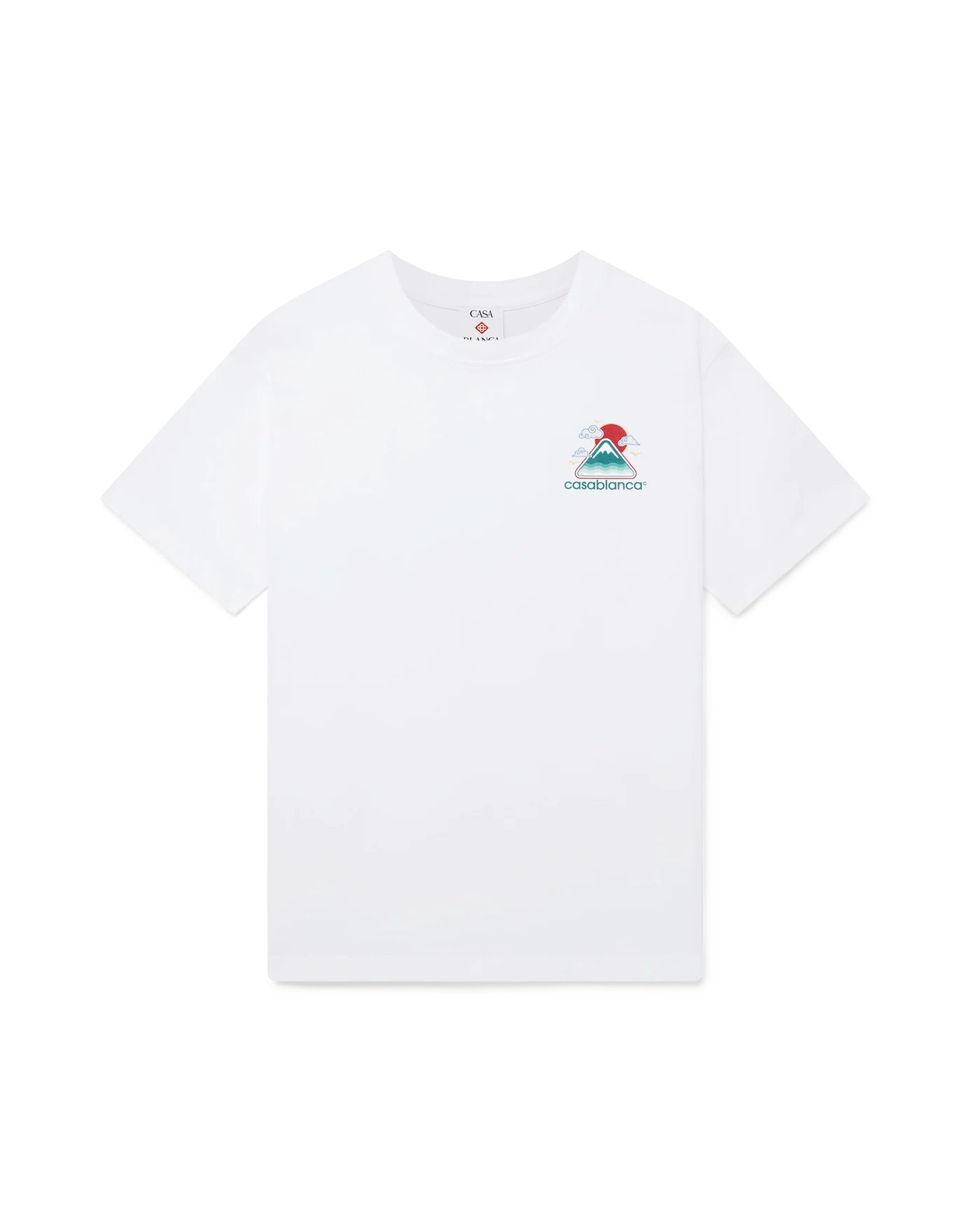 Casablanca : Montagne Ondulee T-Shirt Blanc