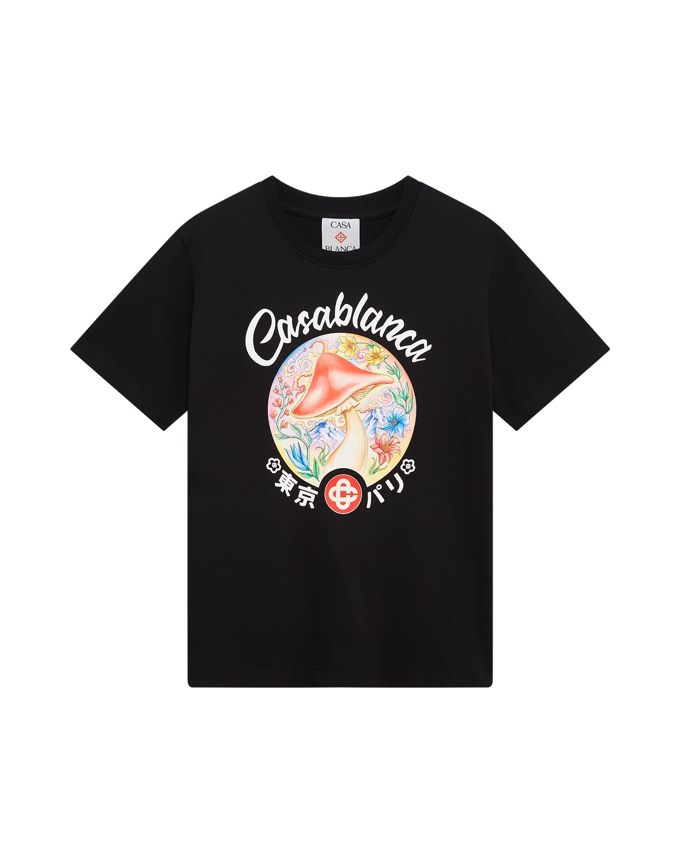 Casablanca : Mushroom Emblem T-Shirt Noir