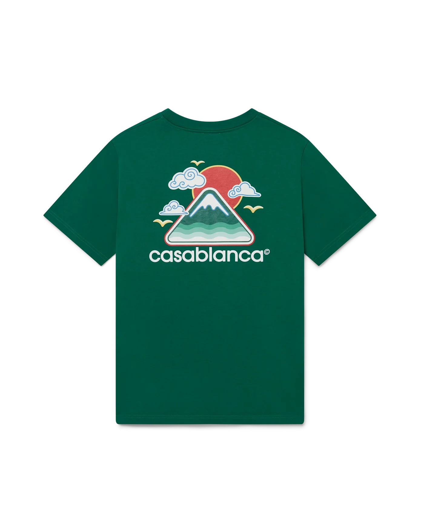 Casablanca : Montagne Ondulee T-Shirt Vert