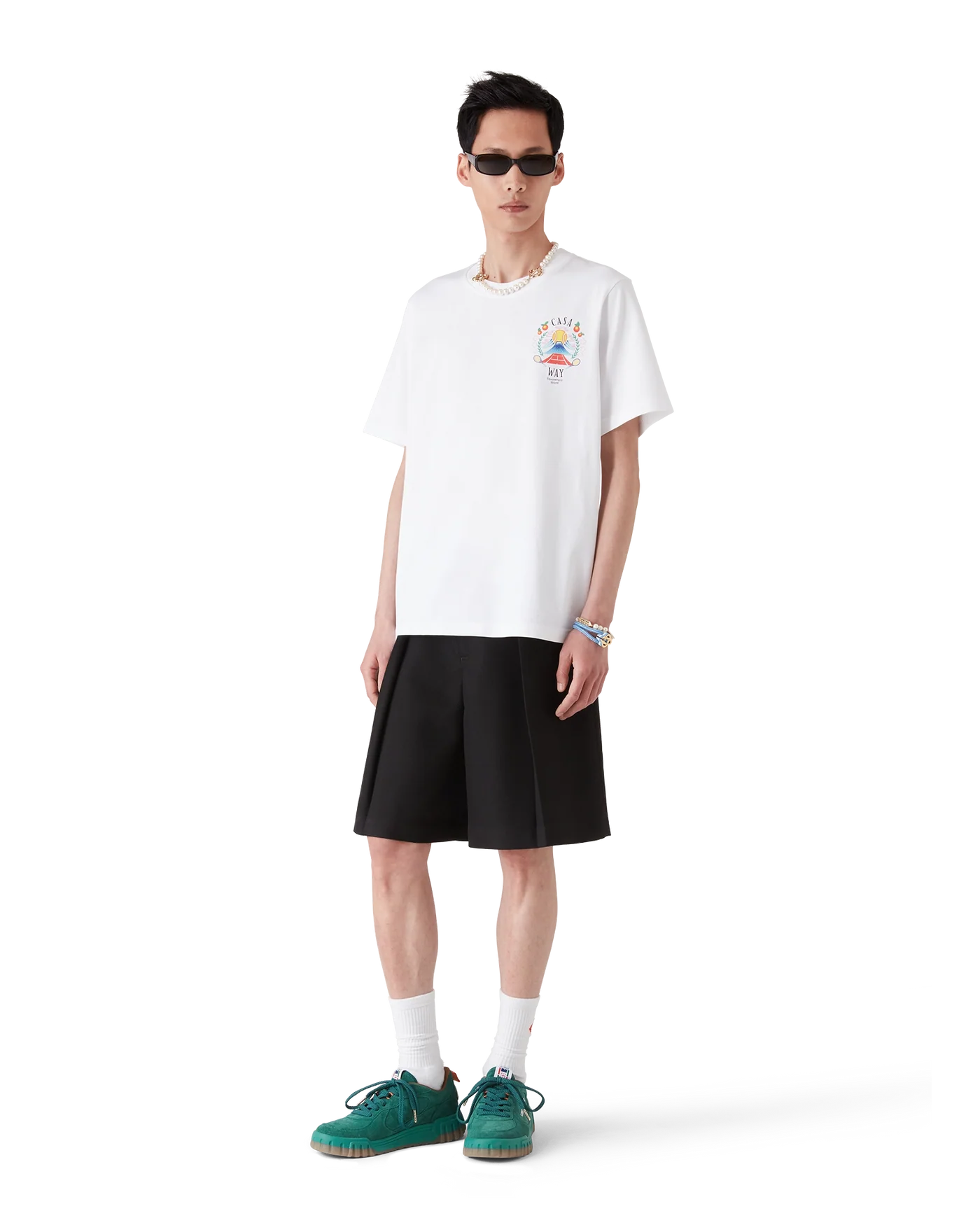 Casablanca : Casa Way Mountain T-Shirt Blanc