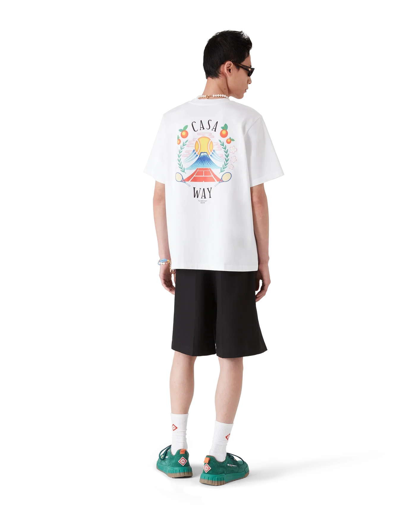 Casablanca : Casa Way Mountain T-Shirt Blanc