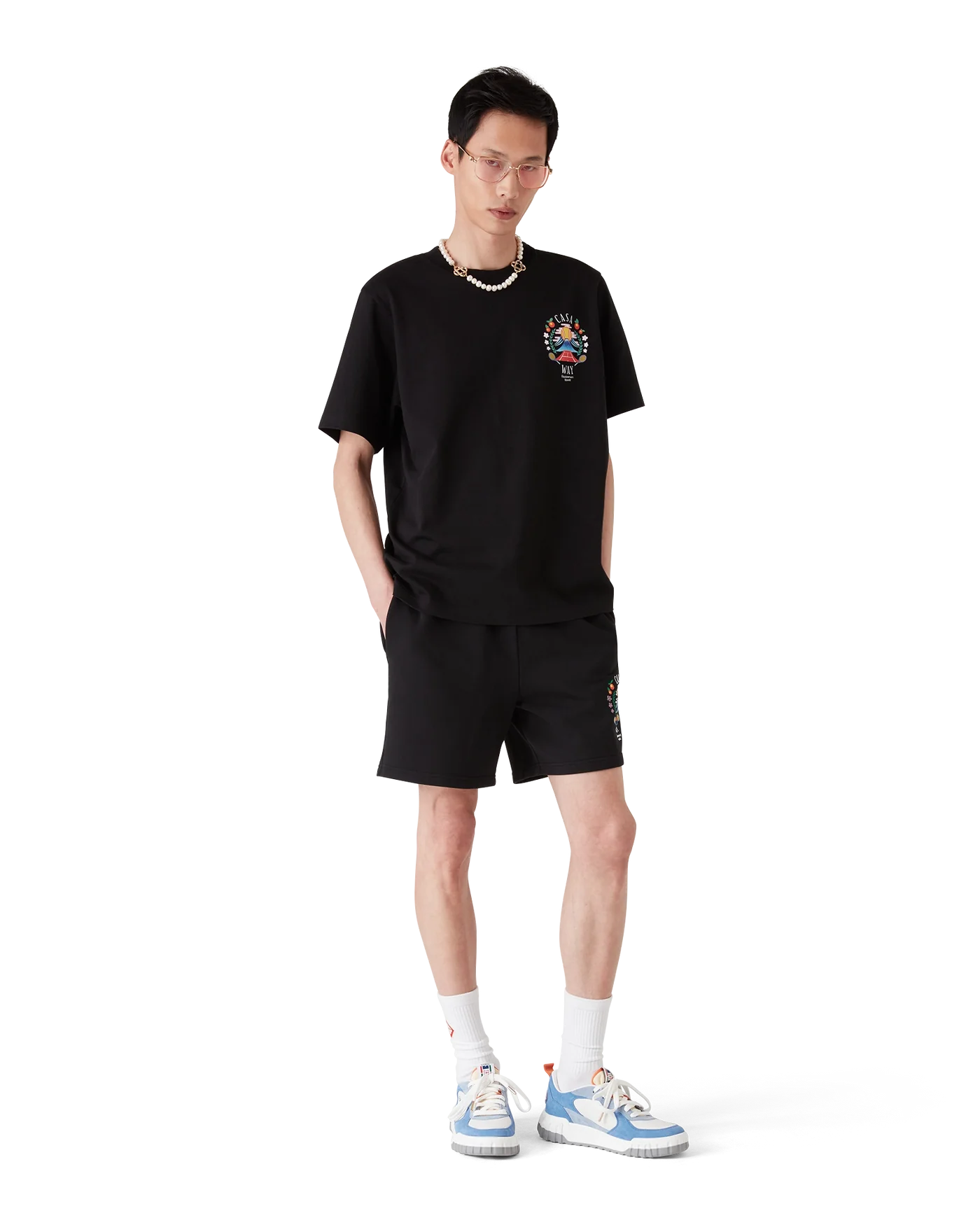 Casablanca : Casa Way Mountain T-Shirt Noir
