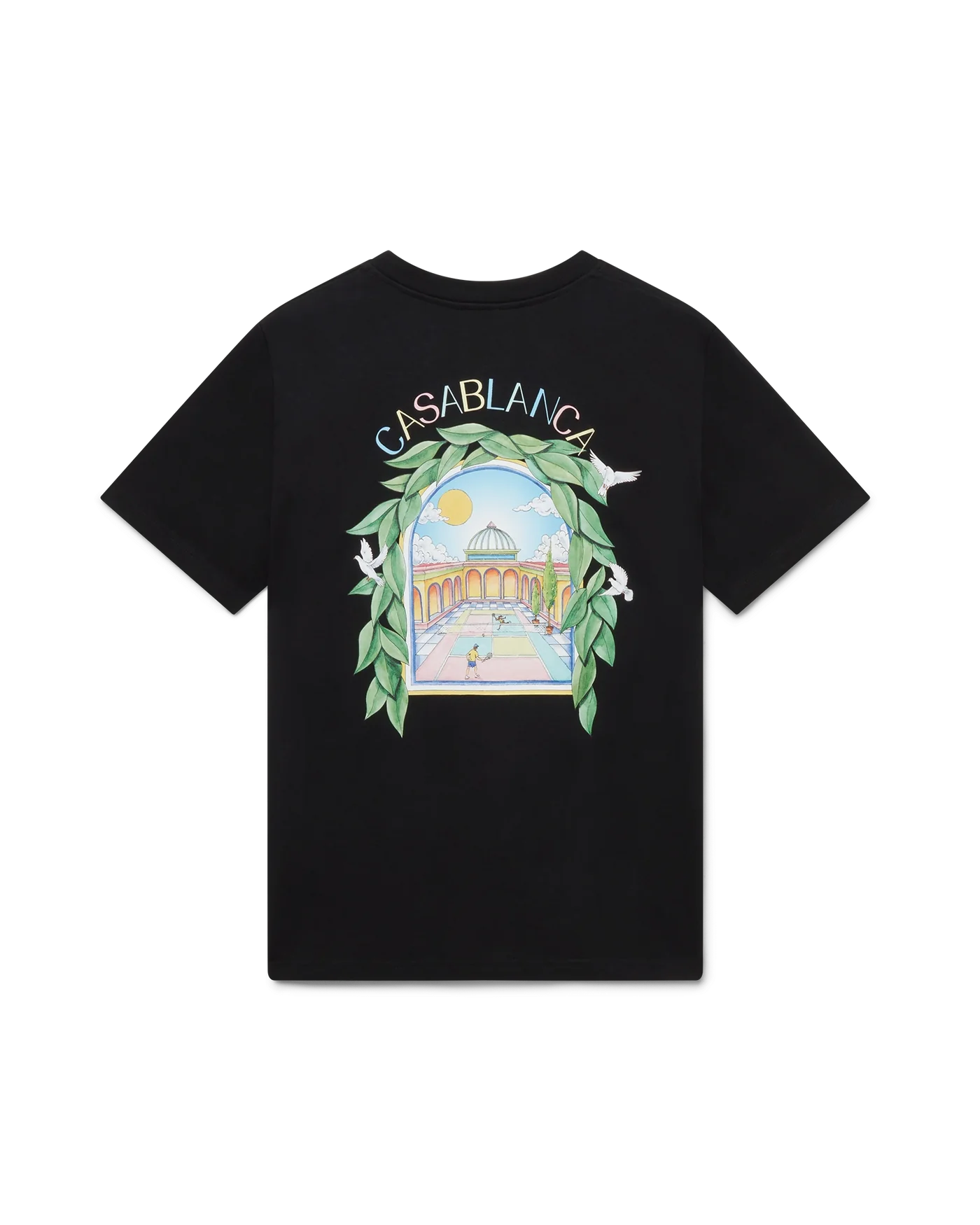 Casablanca : L'Arche De Tennis T-Shirt Noir
