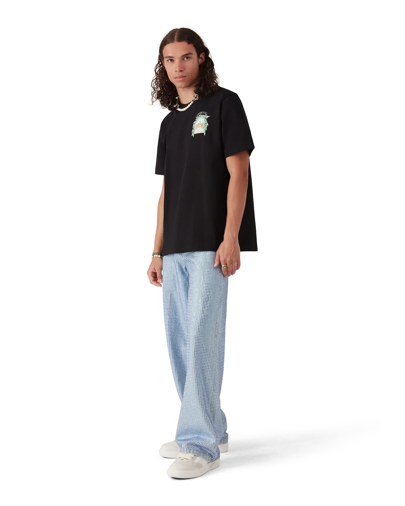 Casablanca : L'Arche De Tennis T-Shirt Noir