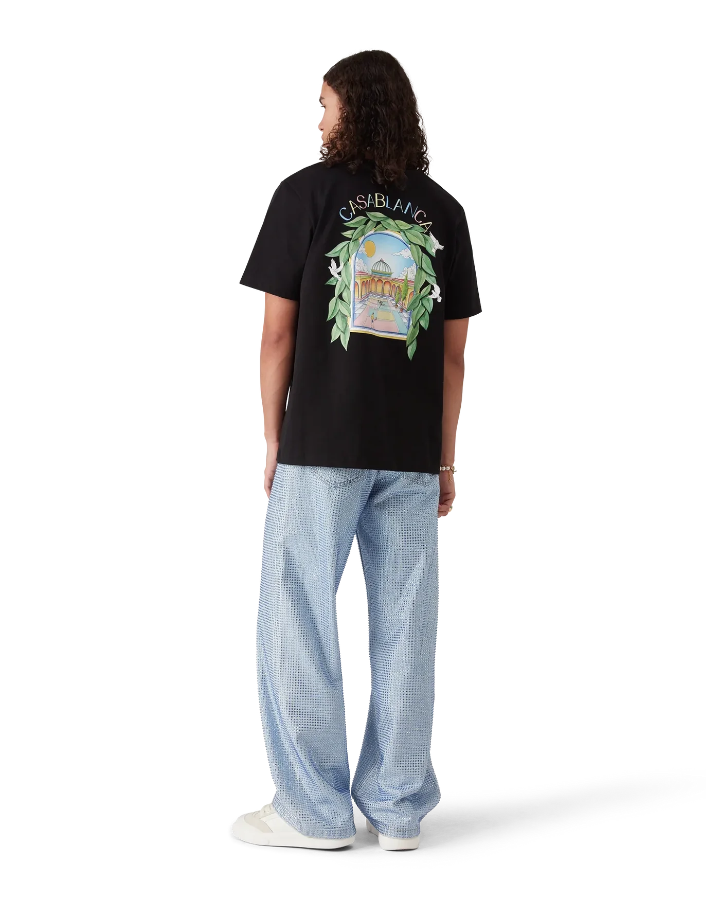 Casablanca : L'Arche De Tennis T-Shirt Noir