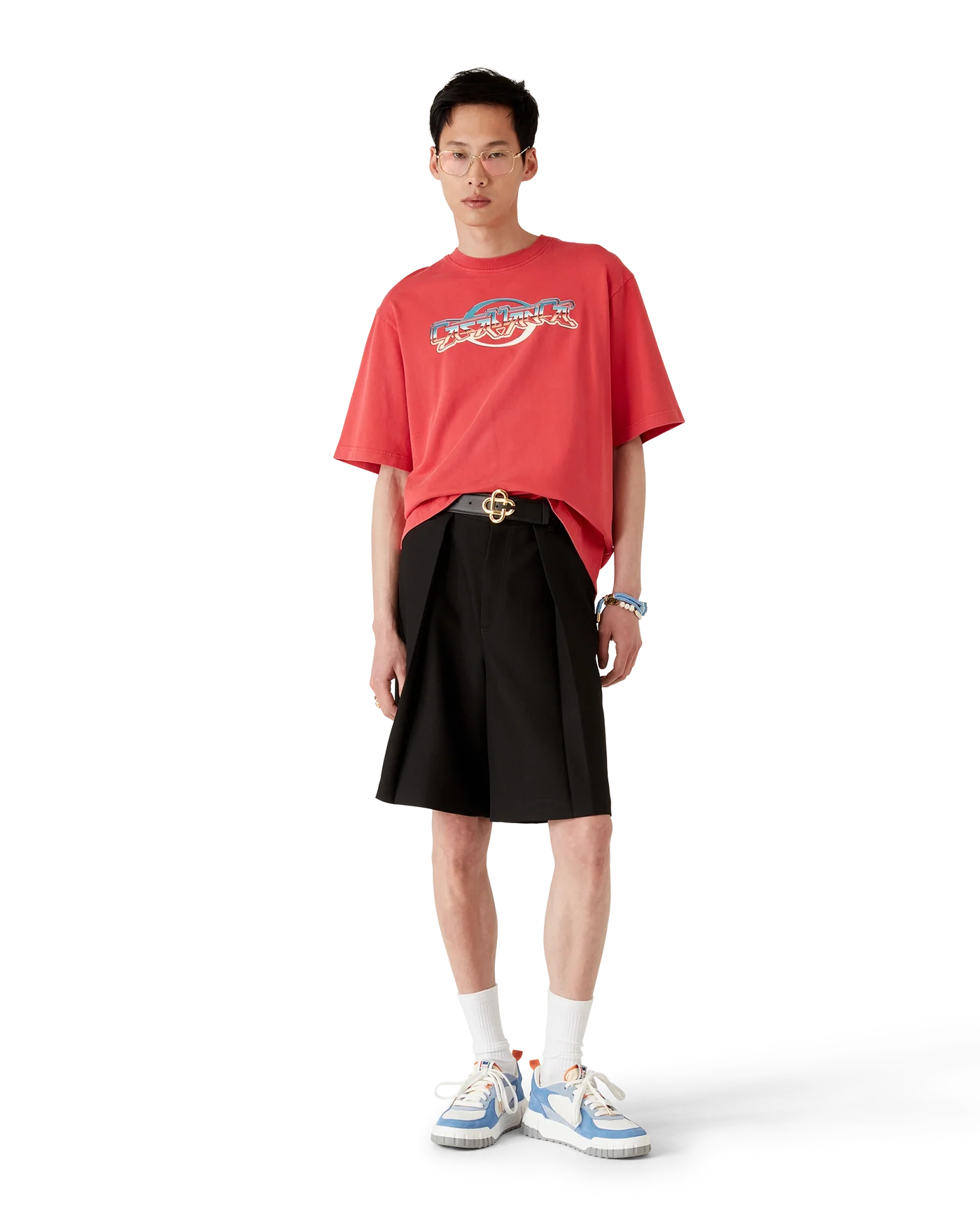 Casablanca : Chrome T-Shirt Rouge