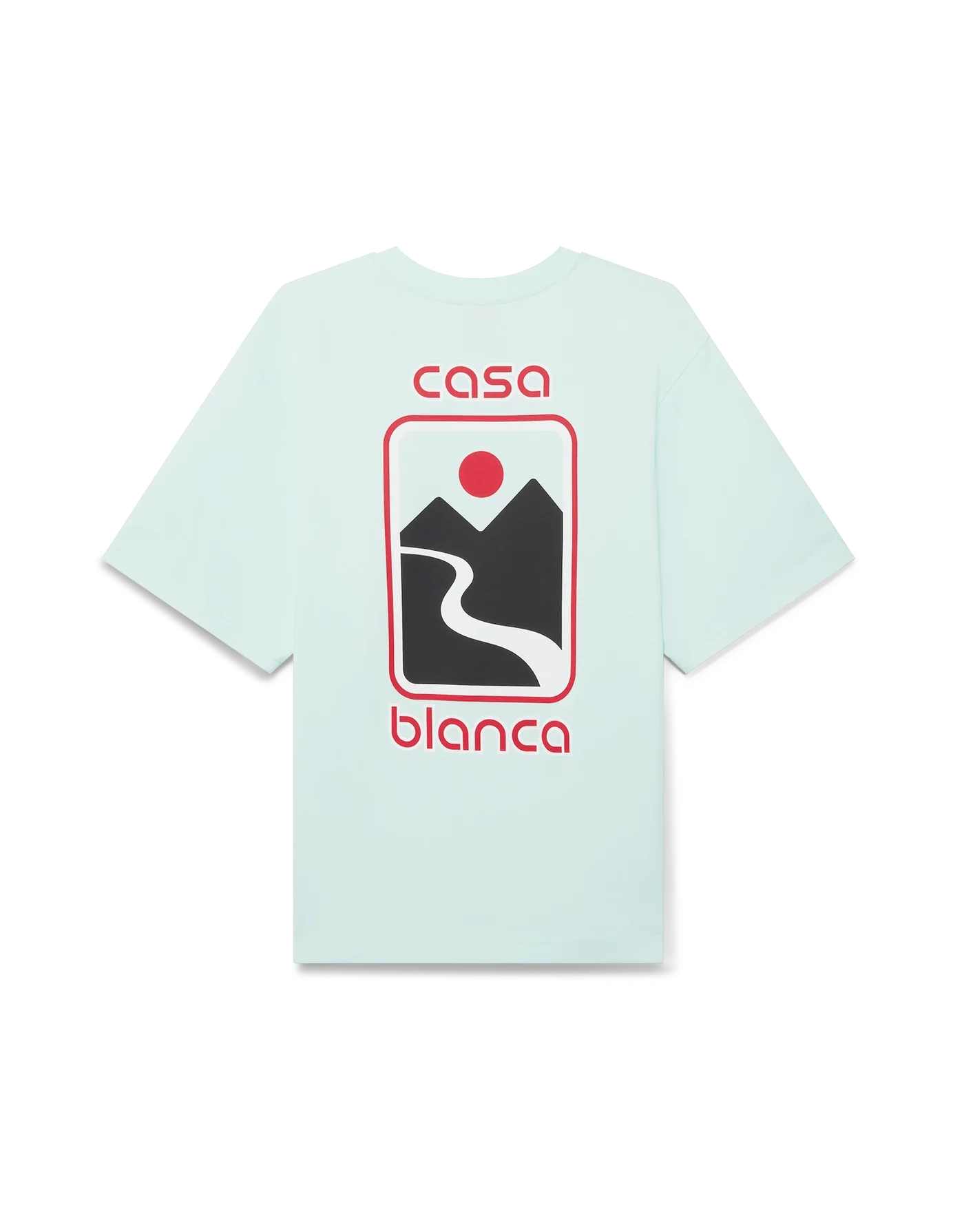 Casablanca : Sunset Valley T-Shirt Vert ciel