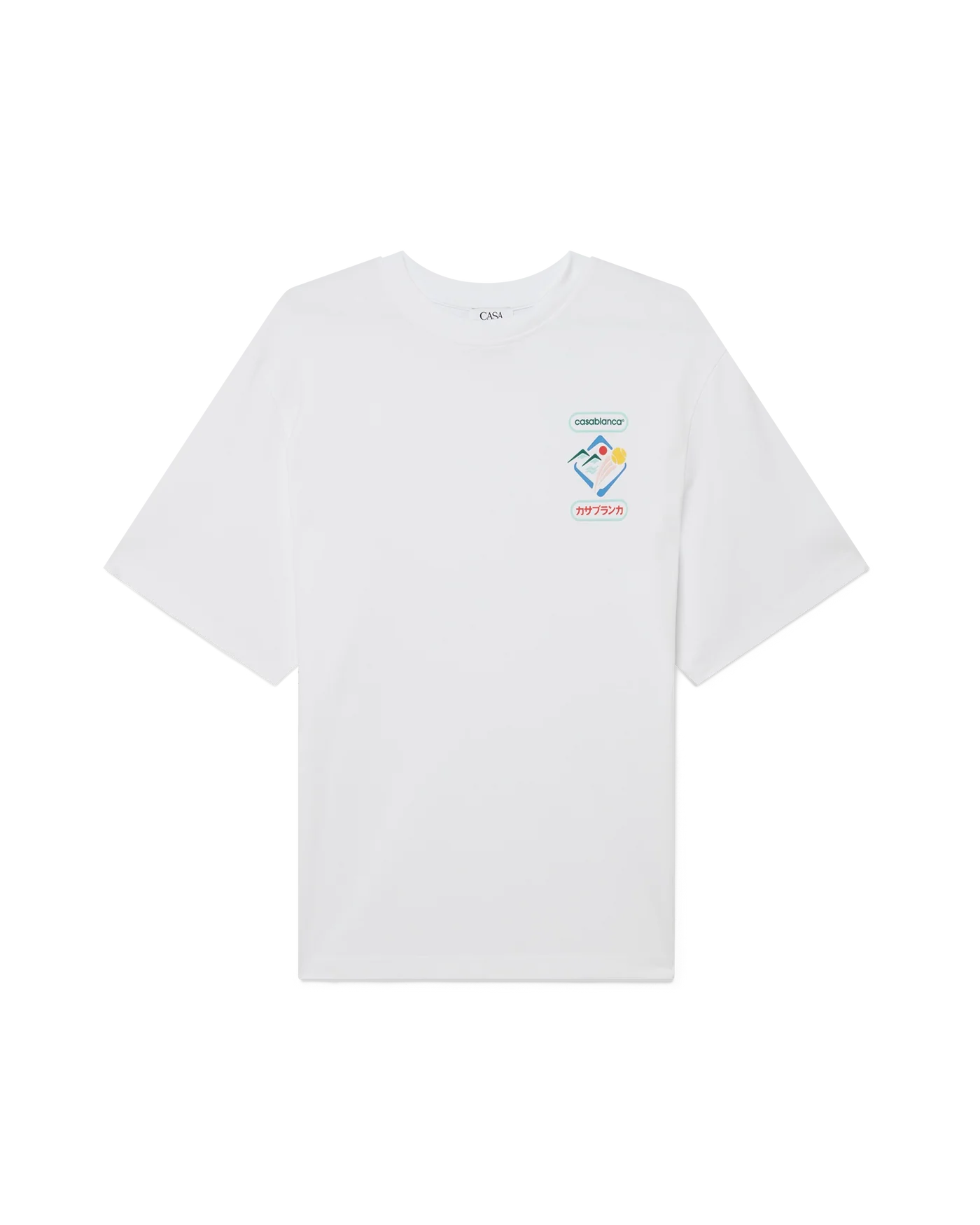 Casablanca : Montagne Sportif T-Shirt Blanc