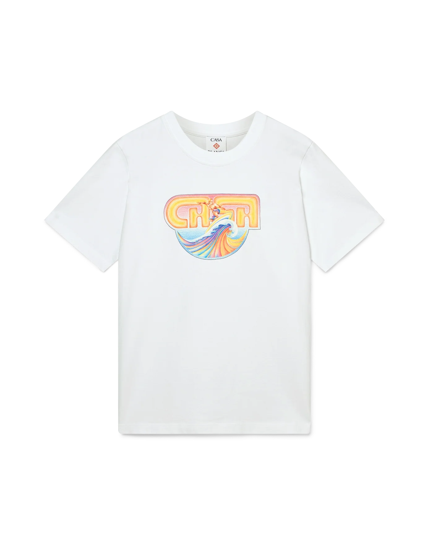 Casablanca : Casa Surf T-Shirt Blanc