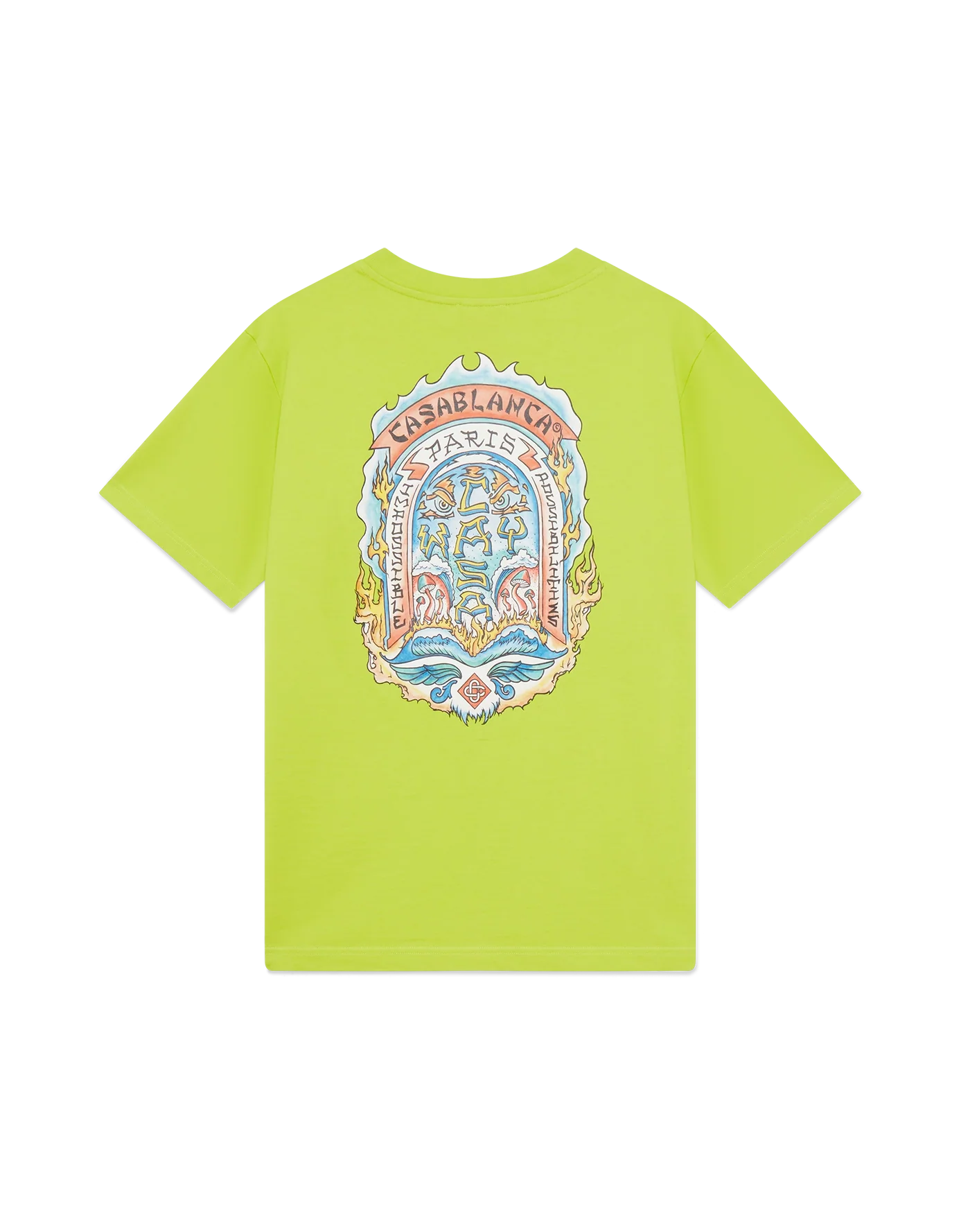 Casablanca : Casa Way Skate T-Shirt Vert Citron