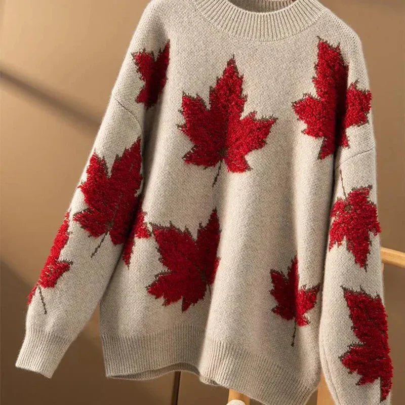 Clara Lay Maple - Pull en tricot