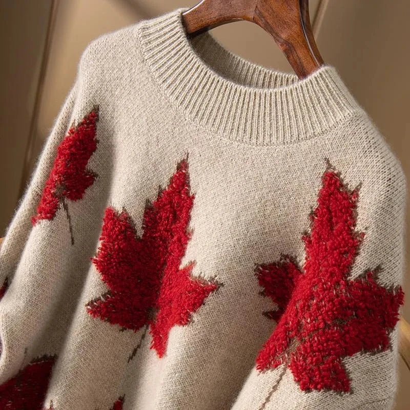Clara Lay Maple - Pull en tricot